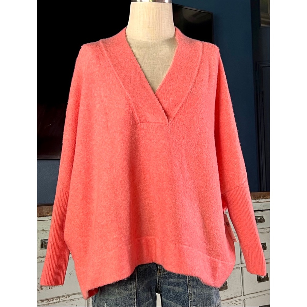Anthropologie V-Neck Pullover Sweater S